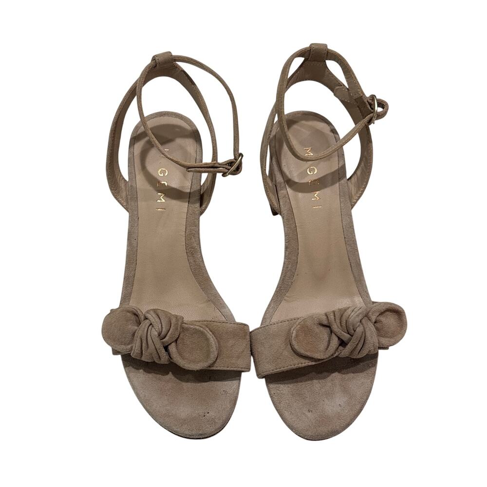 M.Gemi Suede Knotted Ankle-Strap Sandals